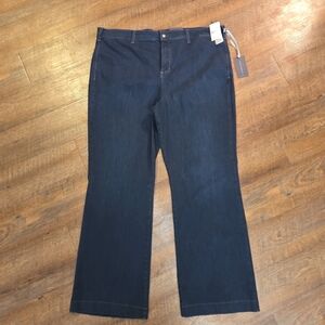 NWT Not Your Daughters Jeans NYDJ Addison Wide Leg Women 24W Dark Wash Nordstrom
